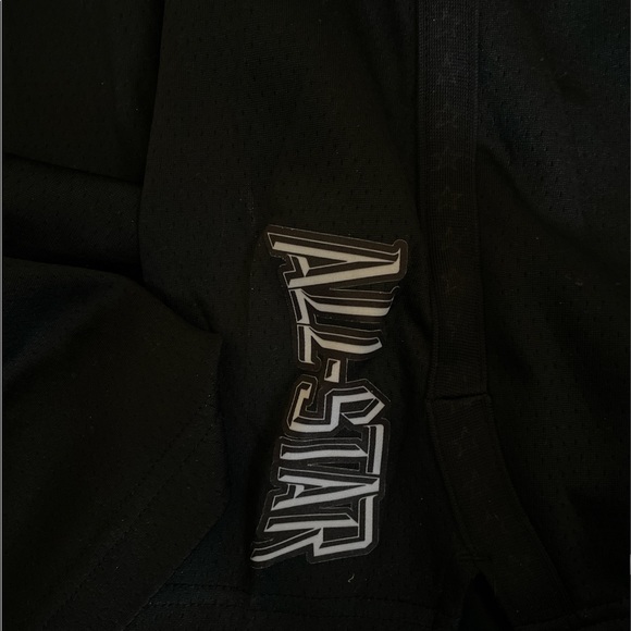 NBA Authentic Air Jordan Nike Dri Fit Black Shorts Large - Picture 4 of 6